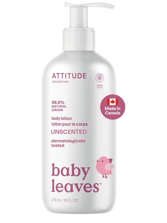 Attitude Other - NWT ATTITUDE Unscented Vegan Baby Lotion Baby Leaves Gentle Daily Hydration